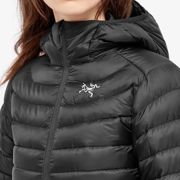 SOLD! ARCTERYX Cerium Lightweight down feather hoody jacket waterproof womens M - Picture 9 of 15